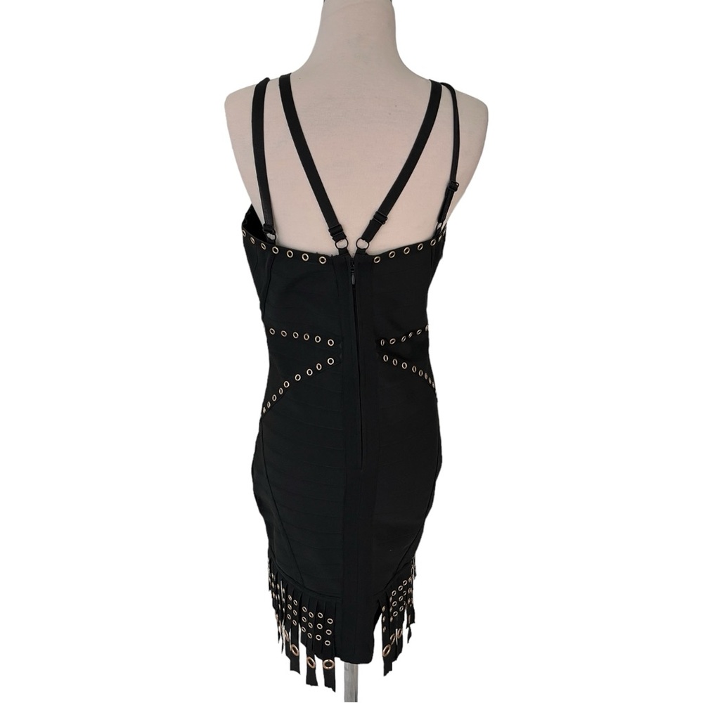 WOW COUTURE BLACK BANDAGE DRESS NEW Large - Picture 5 of 11
